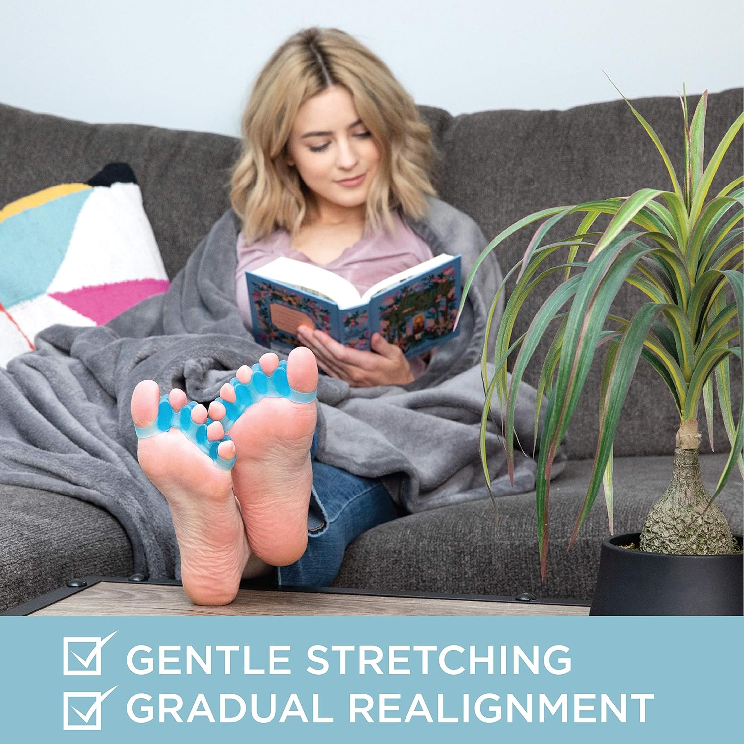 Mind Bodhi Toe Separators to Correct Bunions and Restore Toes to Their Original Shape (Bunion Corrector for Women Men Toe Spacers Toe Straightener Toe Stretcher Big Toe Correctors Toe Separator) White : Health & Household