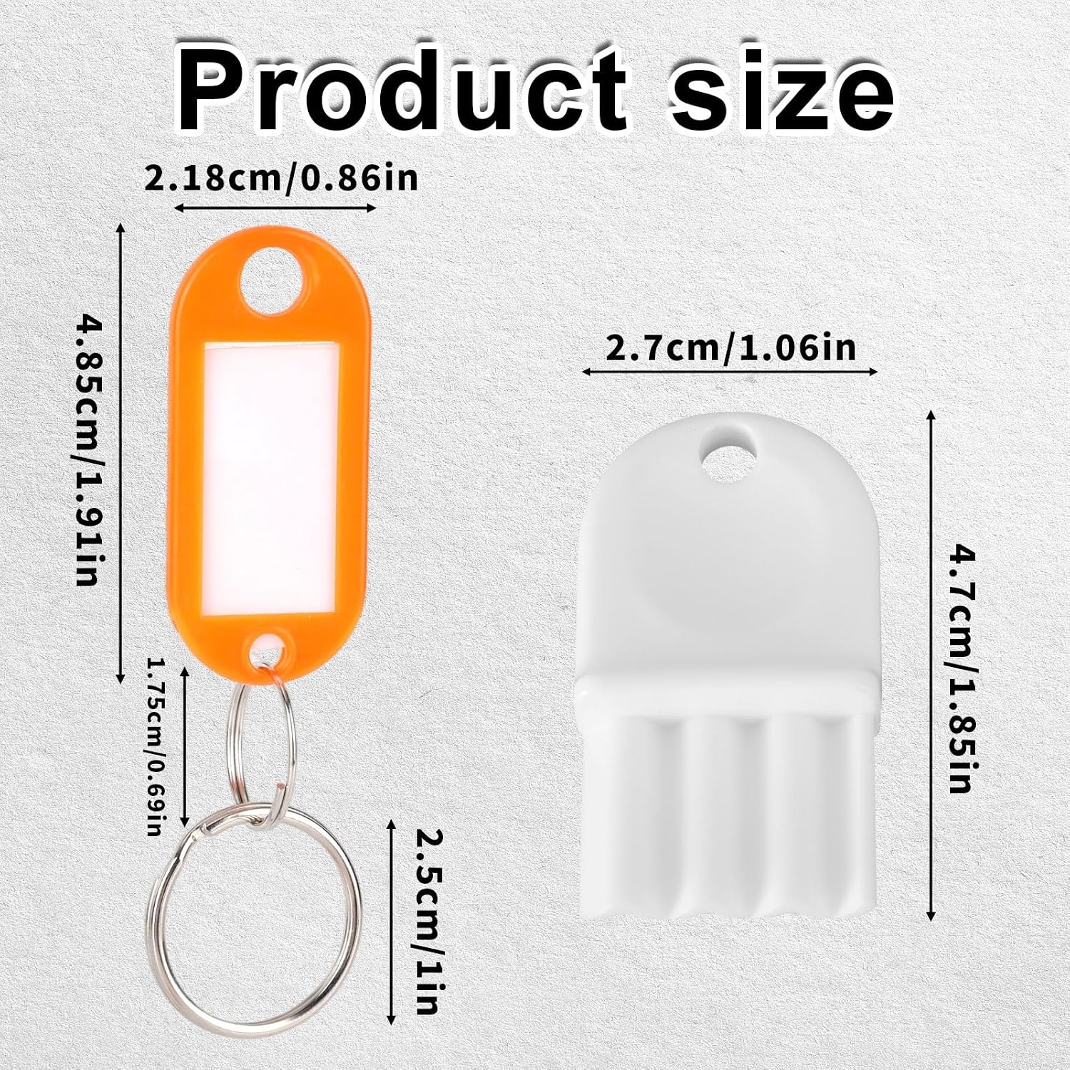 Tinoaly 5pcs Paper Towel Dispenser Key, Included 5 Key Rings & 5 Labels