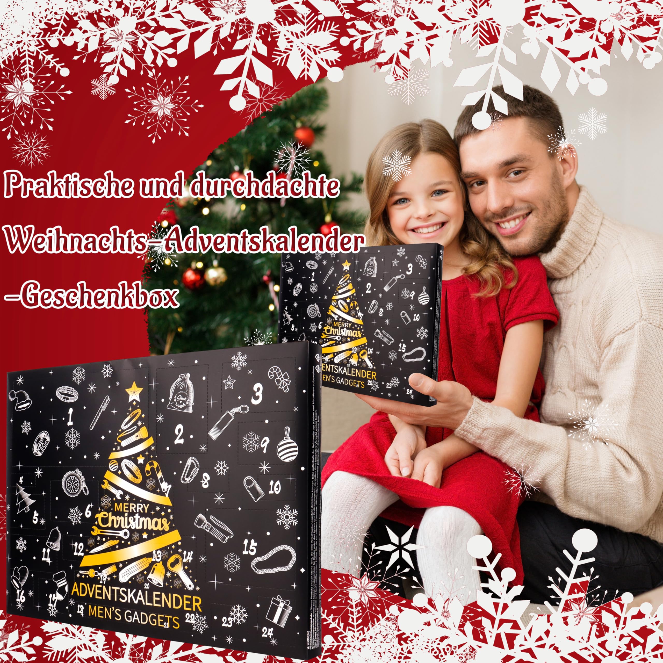 Jeasona Werkzeug Adventskalender 2026 für Männer Erwachsene Herren | Adventskalender Ideen Weihnachtskalender Gadgets für Jugendliche Teenager Jungs