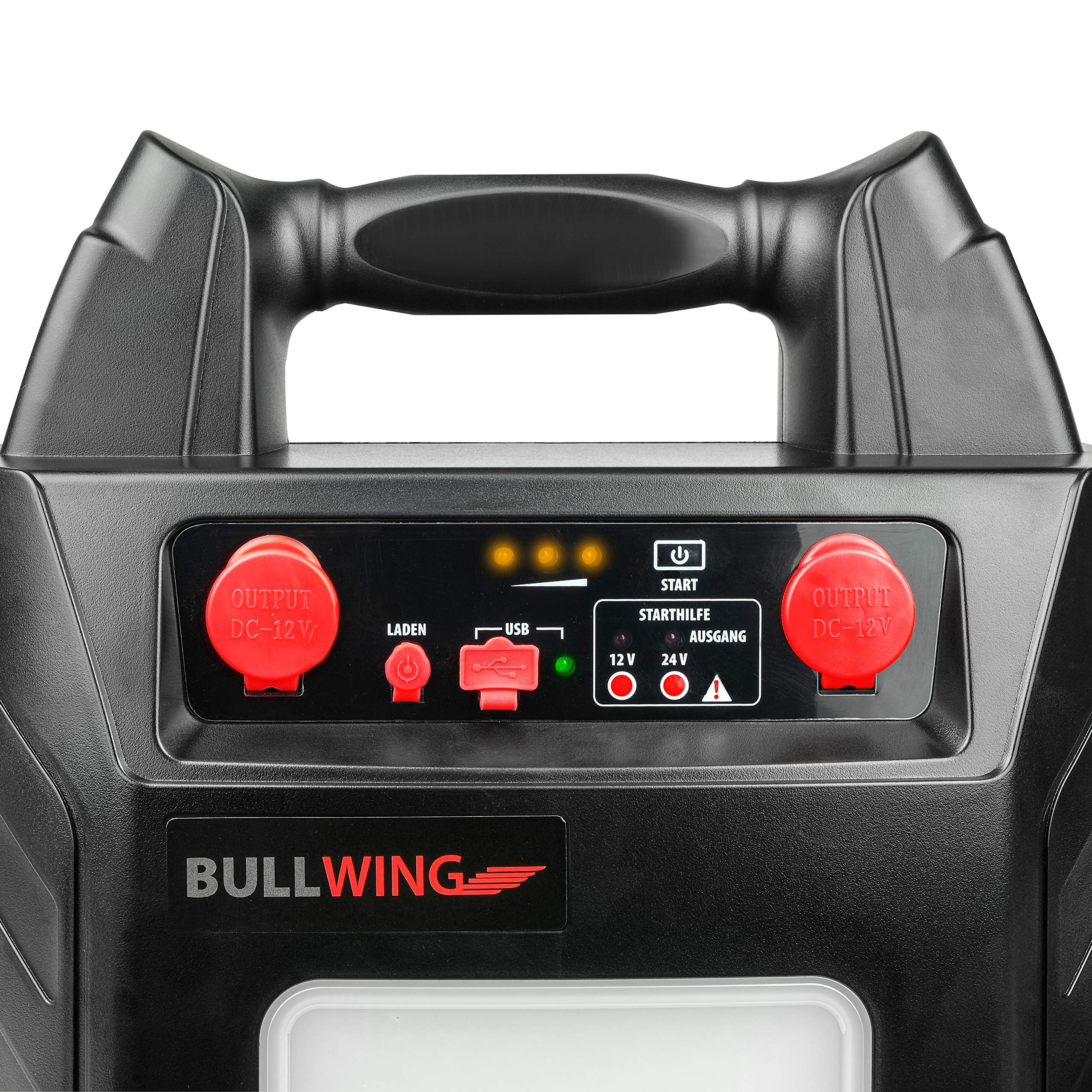 Bullwing Starthilfe Powerbank 24V LKW 900A Auto 12V 1800A