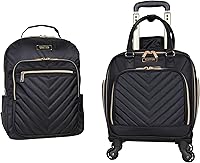 Vista 1 de Kenneth Cole Reaction Chelsea - Equipaje expandible de poliéster de 20 pulgadas, Negro