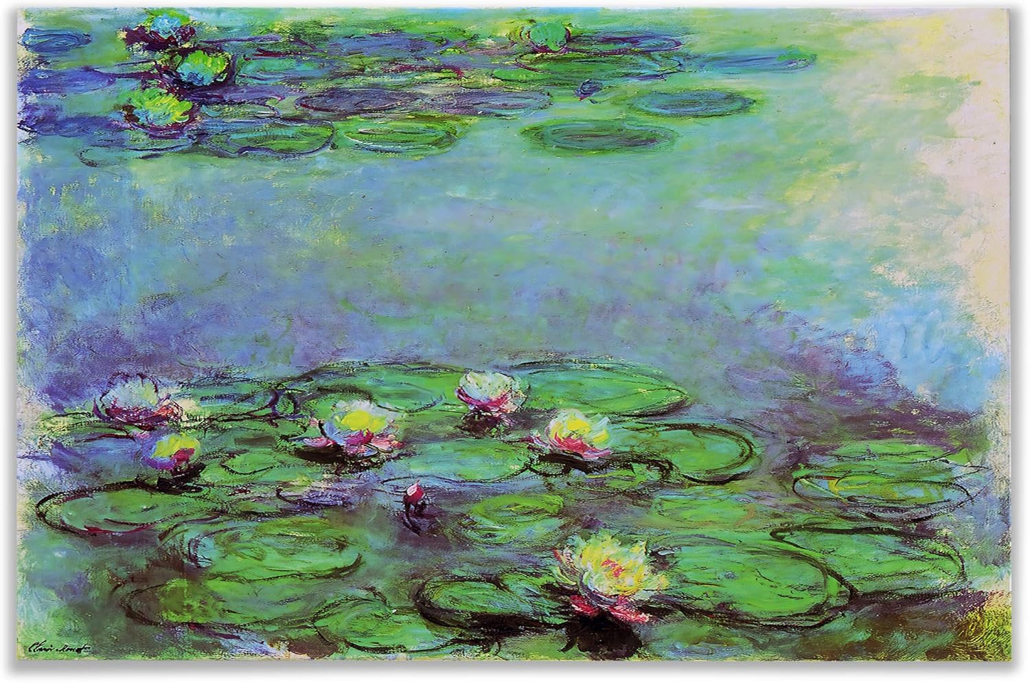 Wall Art Collection Canvas Water Lilies, 1914 07 by