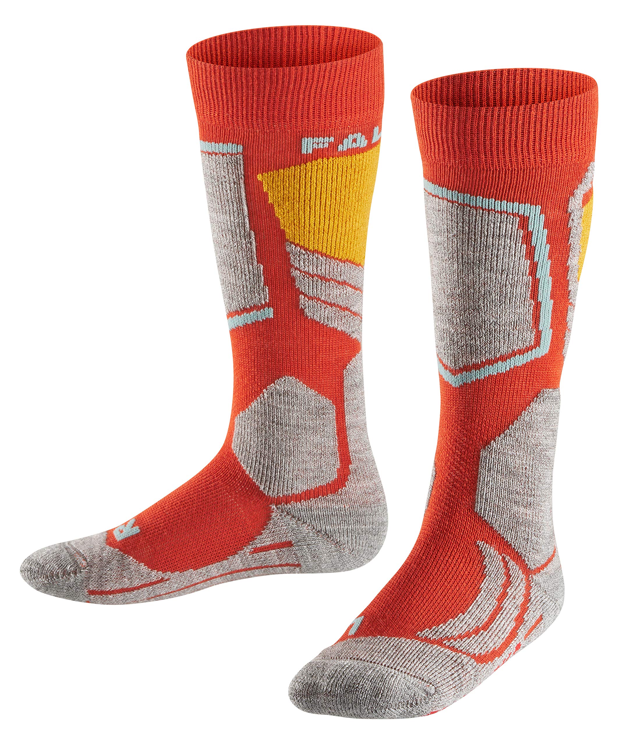 FALKE Kinder Skisocken SK2 K KH, 1 er Pack, Braun (Verbania 5824), 31-34