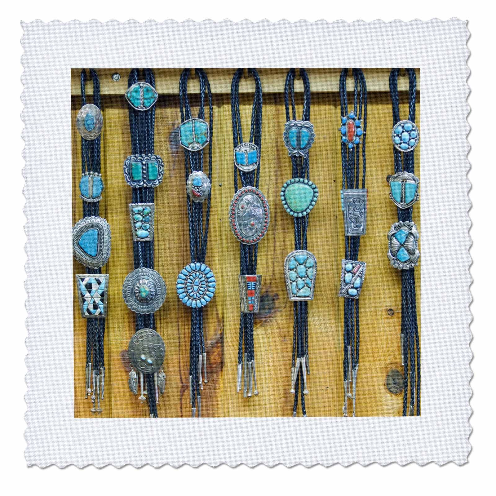 3dRose qs_92947_1 New Mexico, Gallup, Bolo Ties for Sale, Market US32 RTI0045 Rob Tilley Quilt Square, 10 by 10"