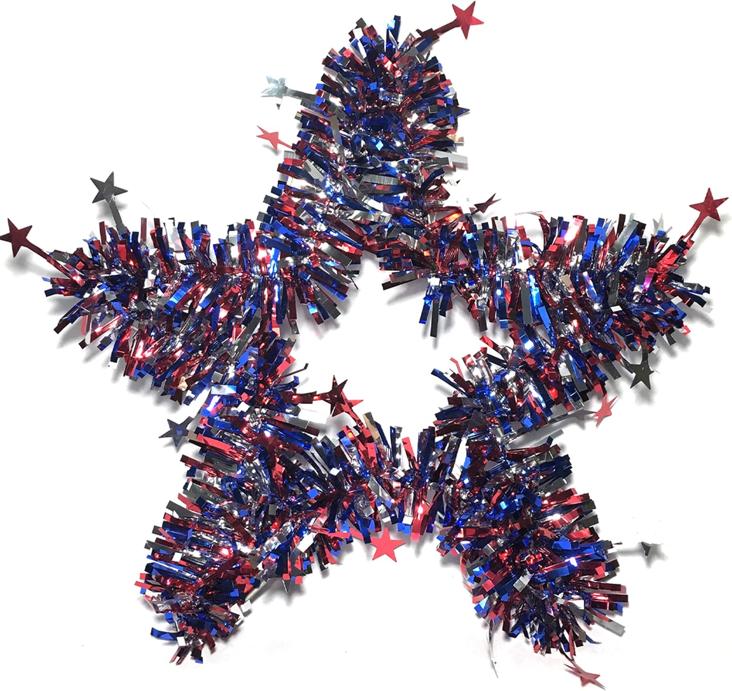 Brite Star 96-074-00 Patriotic Tinsel, Red/Blue/White