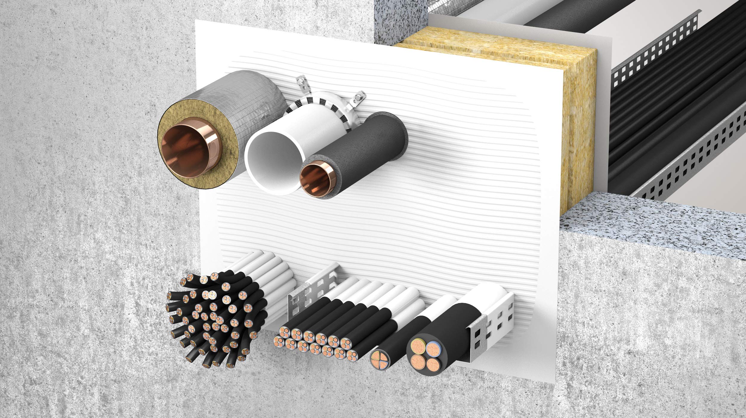 HBT ISILASTIK B5 Placa de fibra mineral recubierta de fibra mineral para la fabricación de tomas de incendios y juntas de protección contra incendios