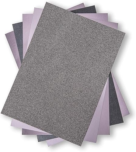 Sizzix, Carbón, cartulina Surfacez-Surfaces-Opulent, paquete de 50, gris