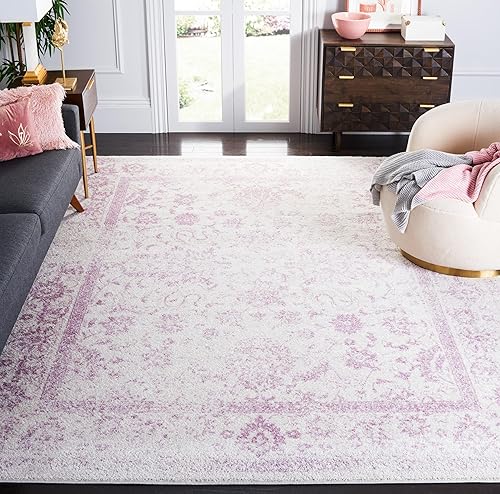 Miniatura 568 de Safavieh colección Adirondack - Alfombra de área, 6 x 9 pies, gris y azul, diseño oriental desgastado, no desprende pelusa, fácil cuidado, ideal