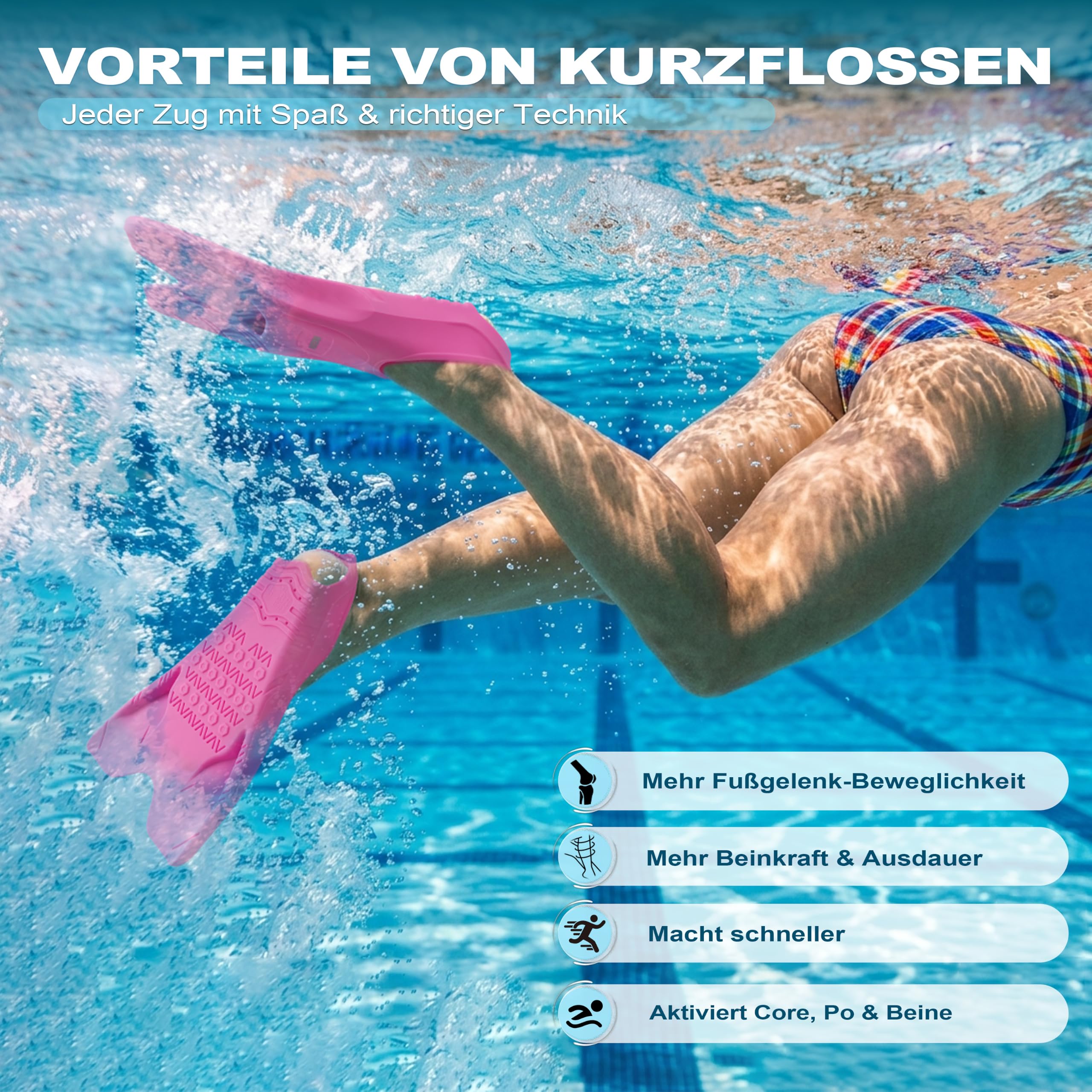 Hikeen Verstellbare Schnorchelflossen Erwachsene Schwimmflossen Kurz Flossen mit Offener Ferse, Unisex Tauchflossen inkl. Netzbeutel