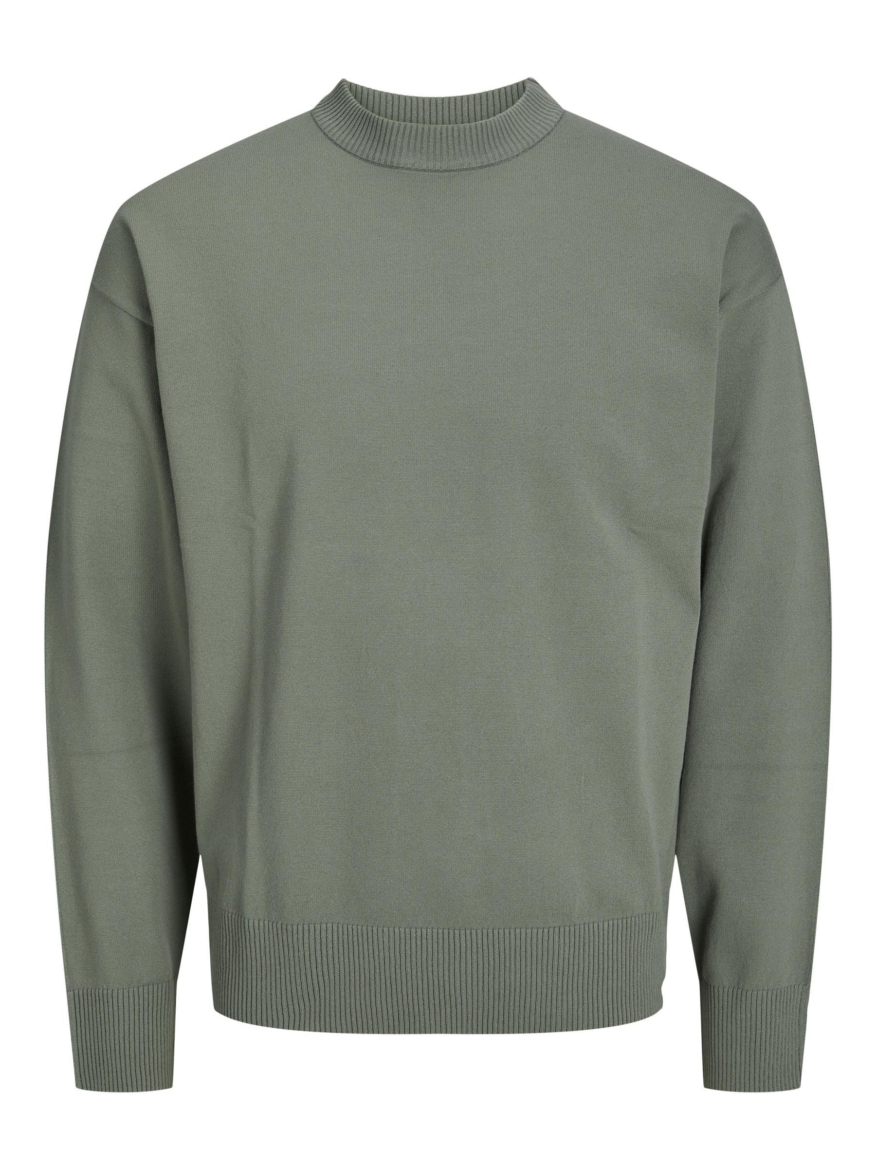 JACK & JONES Jconeal Knit Crew Neck Pull en Tricot, Agave Green, XS Homme JACK & JONES Jconeal Knit Crew Neck Pull en Tricot, Agave Green, XS Homme