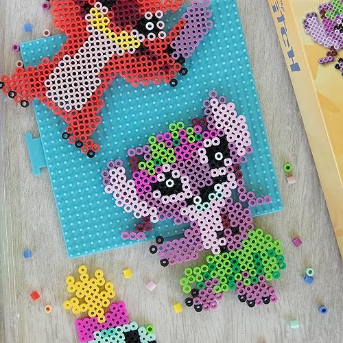 Vista 42 de Perler 80-57046 Disney El Rey León Fused Bead Kit de actividades de manualidades, incluye 9 patrones, multicolor, 2004 piezas