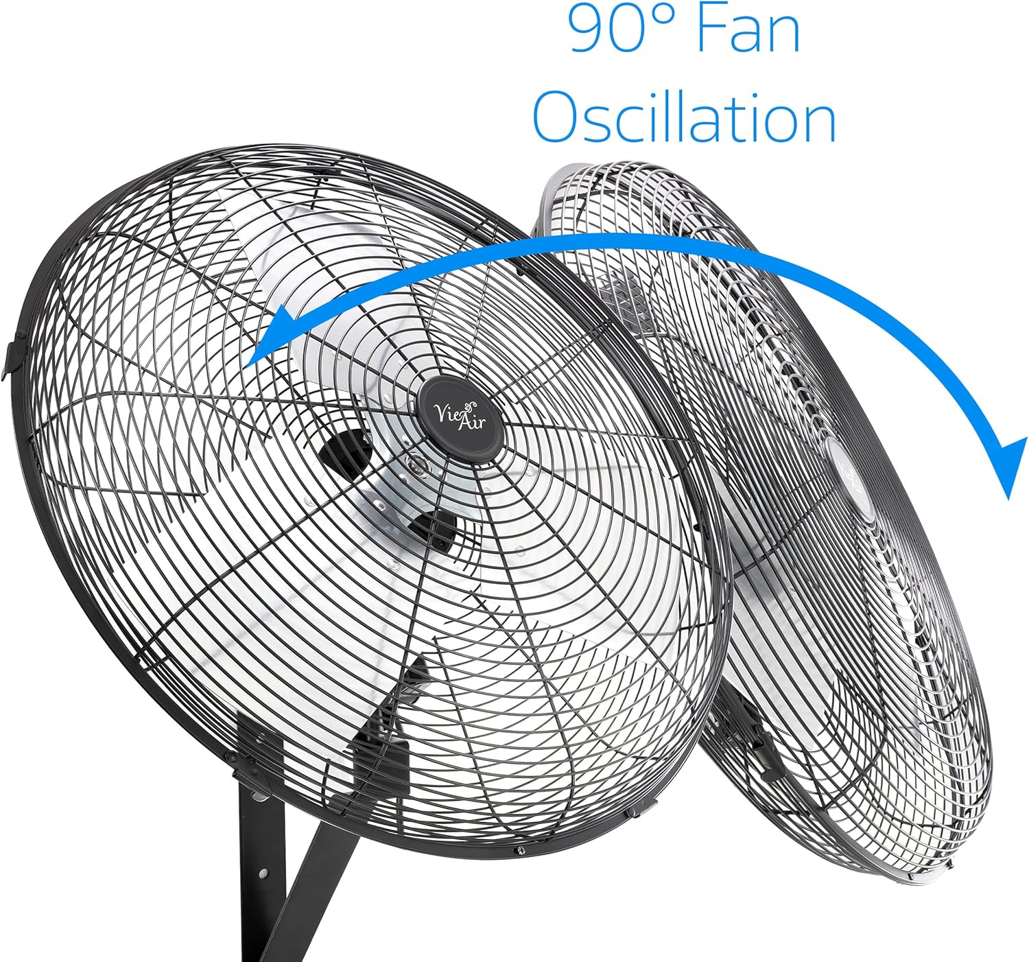 Vie Air 20-Inch Indoor Oscillating Heavy Duty Wall Fan – High-Power Cooling, Adjustable Speed, and Durable Design for Home or Commercial Use