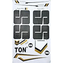 AYN Cricket Bat Sticker 4D Digital Embossed English Willow Fiber Tape Sports Accessories Protection, SKY Black