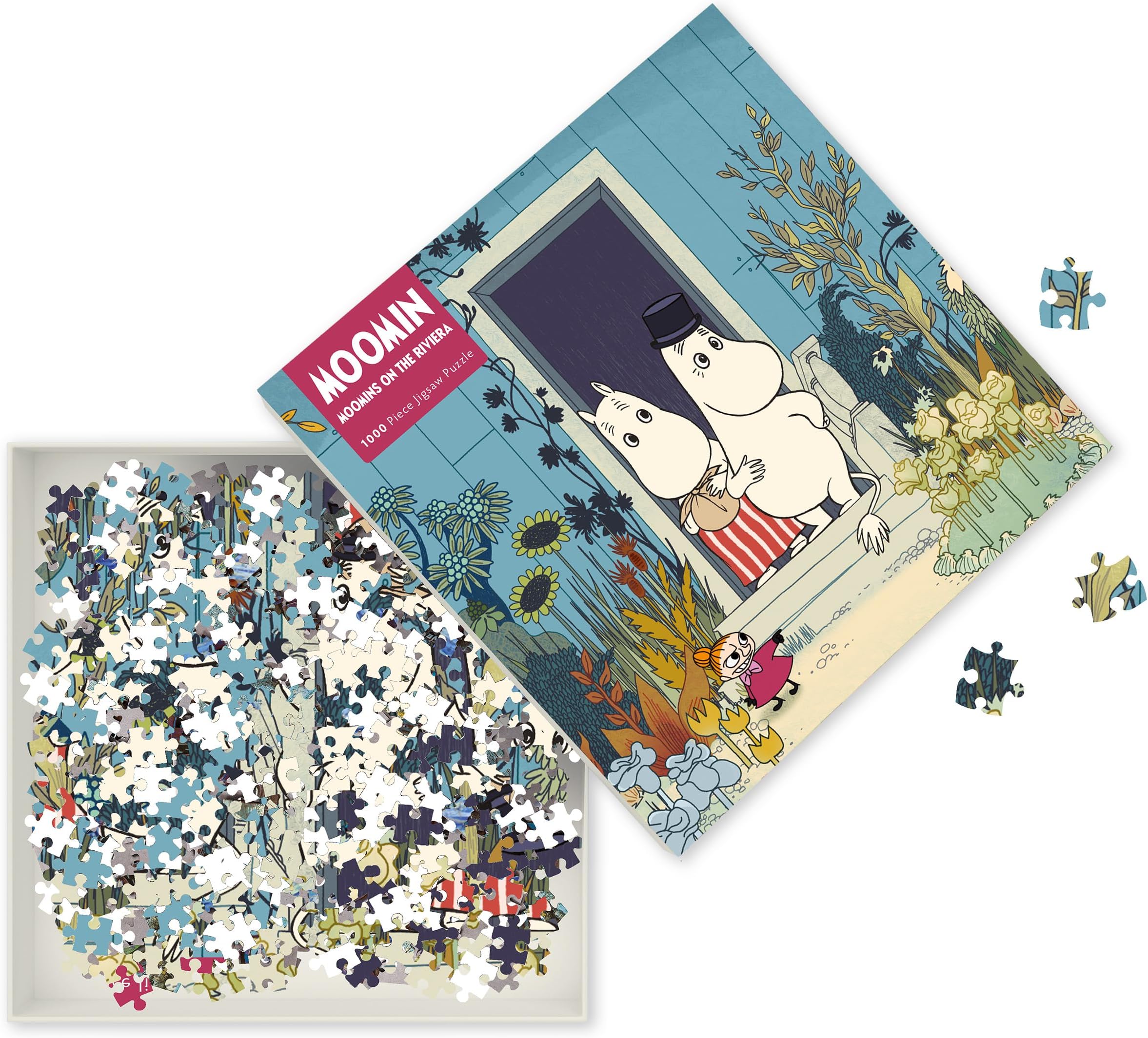 Adult Jigsaw Puzzle Moomins on the Riviera: 1000-piece Jigsaw Puzzles