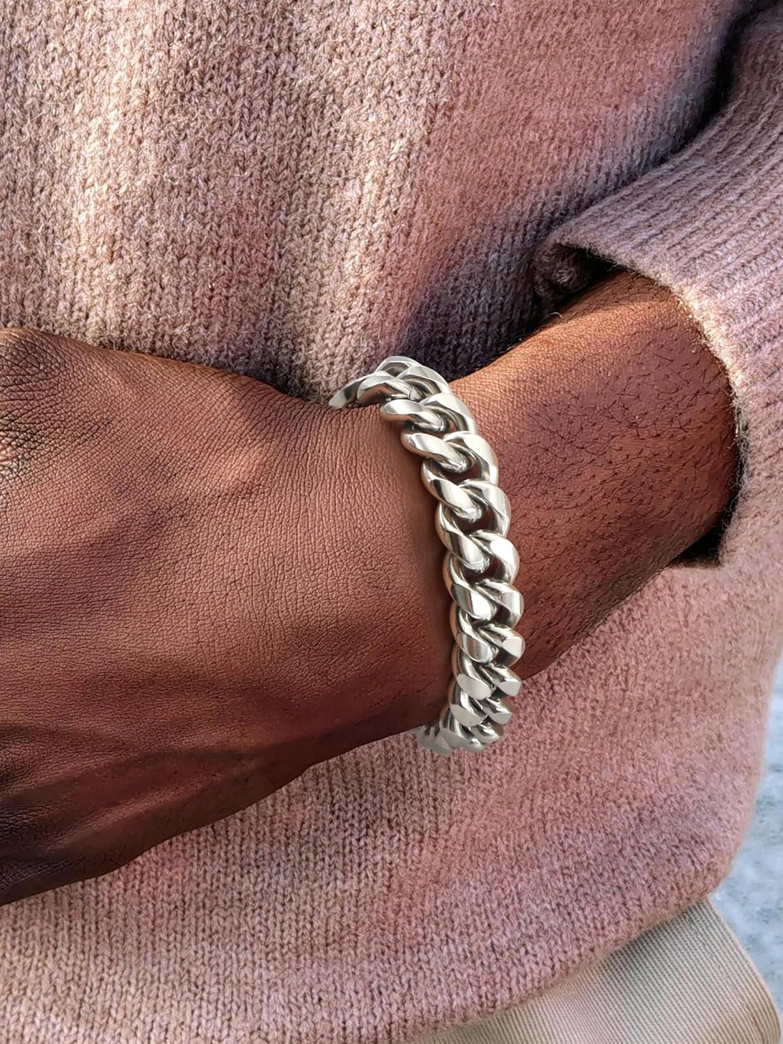 Stainless Steel Cuban Link Chain Bracelet for Men Women, 6mm/8mm/10mm/12mm/14mm Width, 7"-9"Length, Wrist Bracelets Fashion Jewelry(with Box) - Image 8