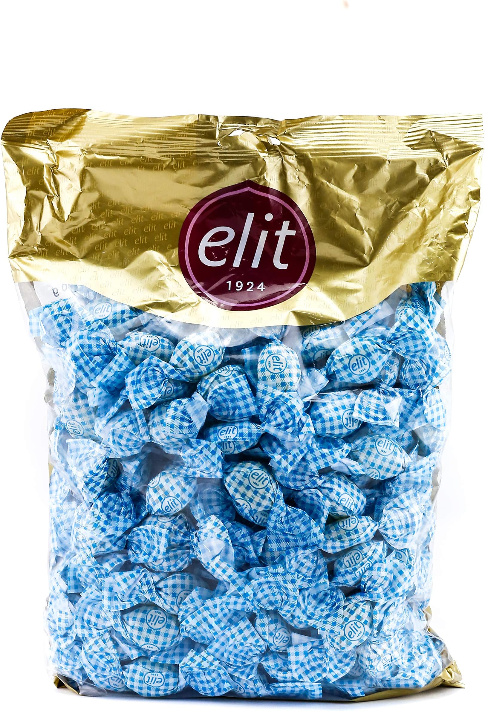 ElitScotch Design Candy Individually Wrapped Hard Candy - Blue 1KG