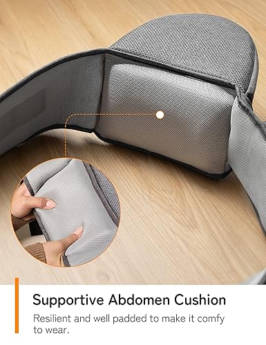 Miniatura 7 de besery - Portabebés de cadera con soporte para la cabeza, portabebés con asiento, portabebés para niños, mochila de senderismo para mamá, papá,