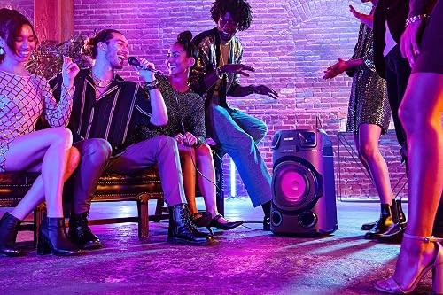Sony MHC-V13 | Système Audio Portable High Power Bluetooth, Lumières Multi-Couleurs, Jet Bass Booster, idéal pour la fête, Noir - 7