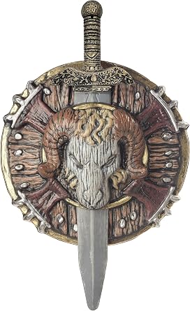 California Costumes Calico Barbarian Combat Shield and Sword 12" Diameter