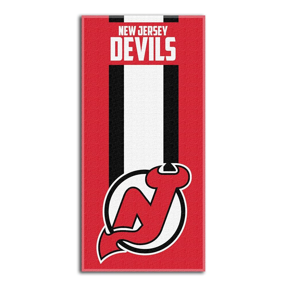 Northwest NHL New Jersey Devils Beach Towel, 30 x 60, Zone Read