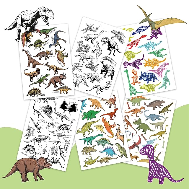 Foto 6 de 7 de 100 Tatuajes para pegar - tatuajes infantiles dinosaurios - diseños para niños