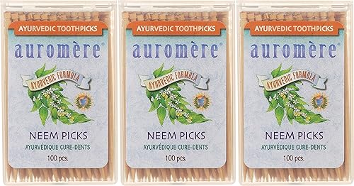 Miniatura 6 de Auromere Neem Picks ayurvédica 100ct Caso _ _ _ _ _ _ _ _ _ _ 12