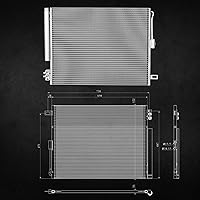 Vista 8 de DWVO Condensador A/C Compatible con 2010-2021 Jeep Grand Cherokee 2011 2012 2013 2014 2015 2016 2017 2018 2019 2020 2021 Dodge Durango V6 V8 3.6L