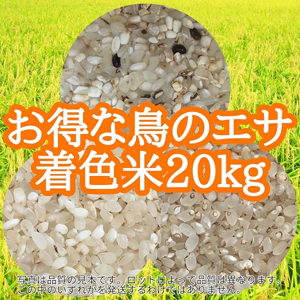 お得な鳥の餌(着色米20kg) - 3