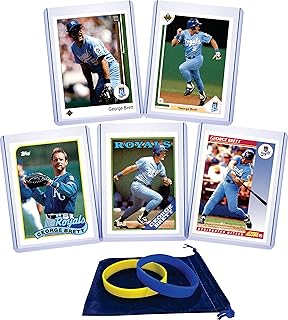 George Brett (5) Assorted Baseball Cards Gift Pack