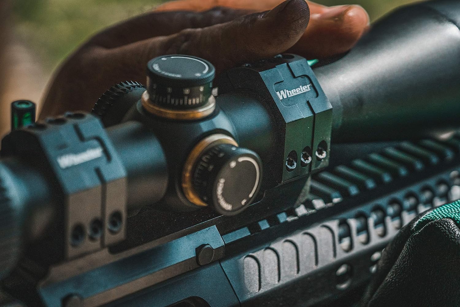 Wheeler 1 Piece Pic Rail Cantilever Scope Mounts with Integrated Anti-Cant Indicator for Leveling, Shooting and Gunsmithing