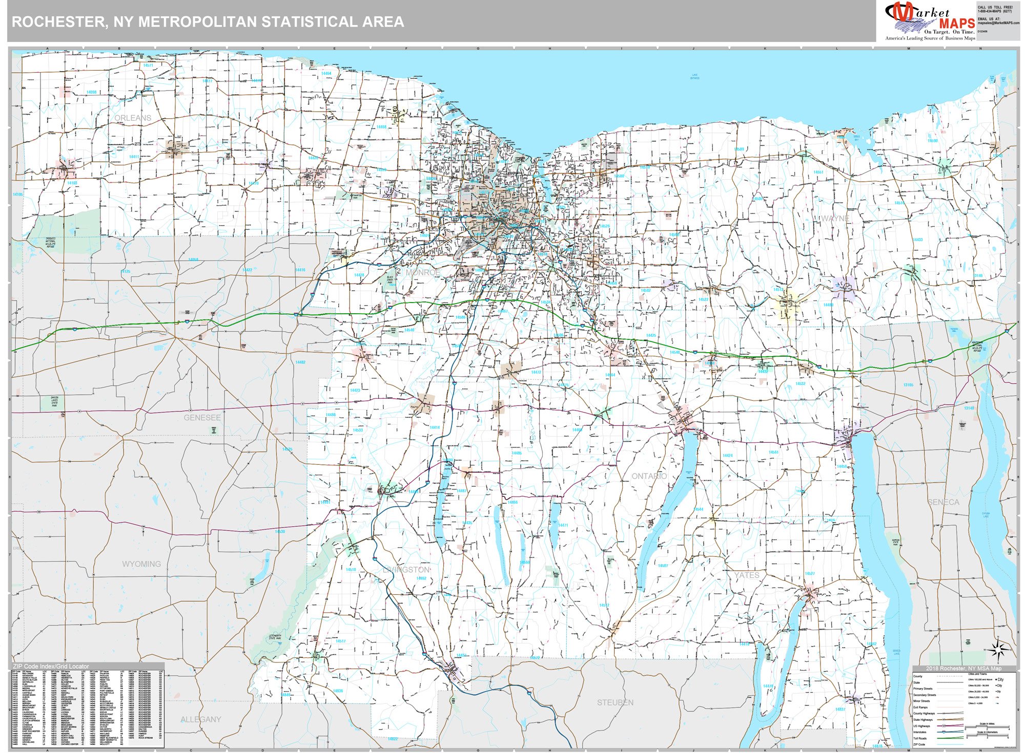 Rochester Ny Map By Zip Code Rochester New York ZIP Codes Map And