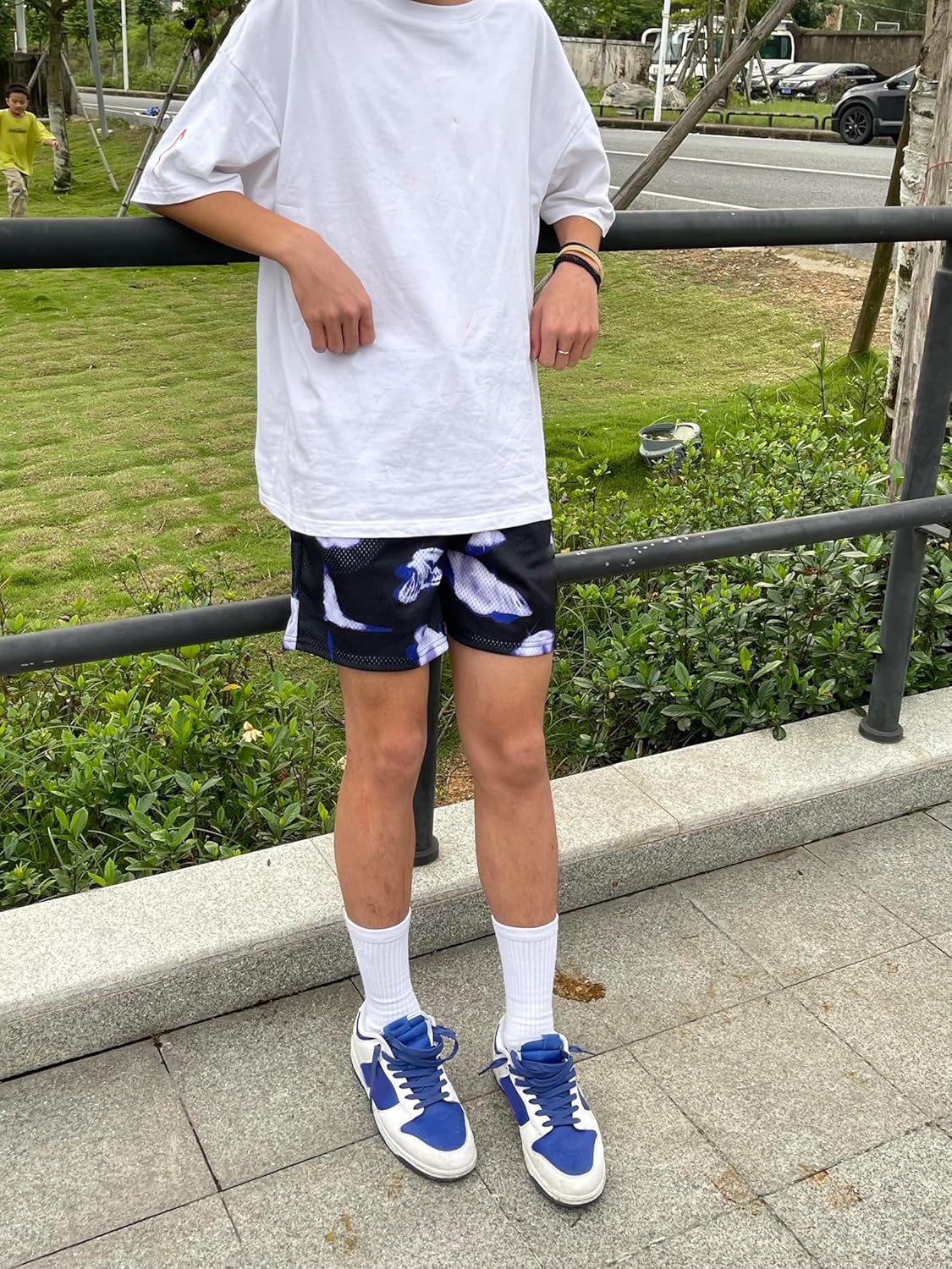 DIOTSR Mens Art Graphic Basketball Shorts Casual Athletic Running Shorts Cool Streetwear Designer Shorts Drawstring - Image 6