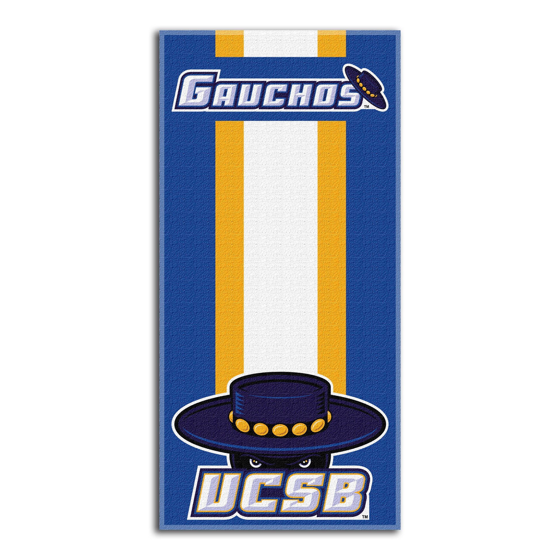 Northwest NCAA UC Santa Barbara Gauchos Unisex-Adult Beach Towel, 30" x 60", Zone Read