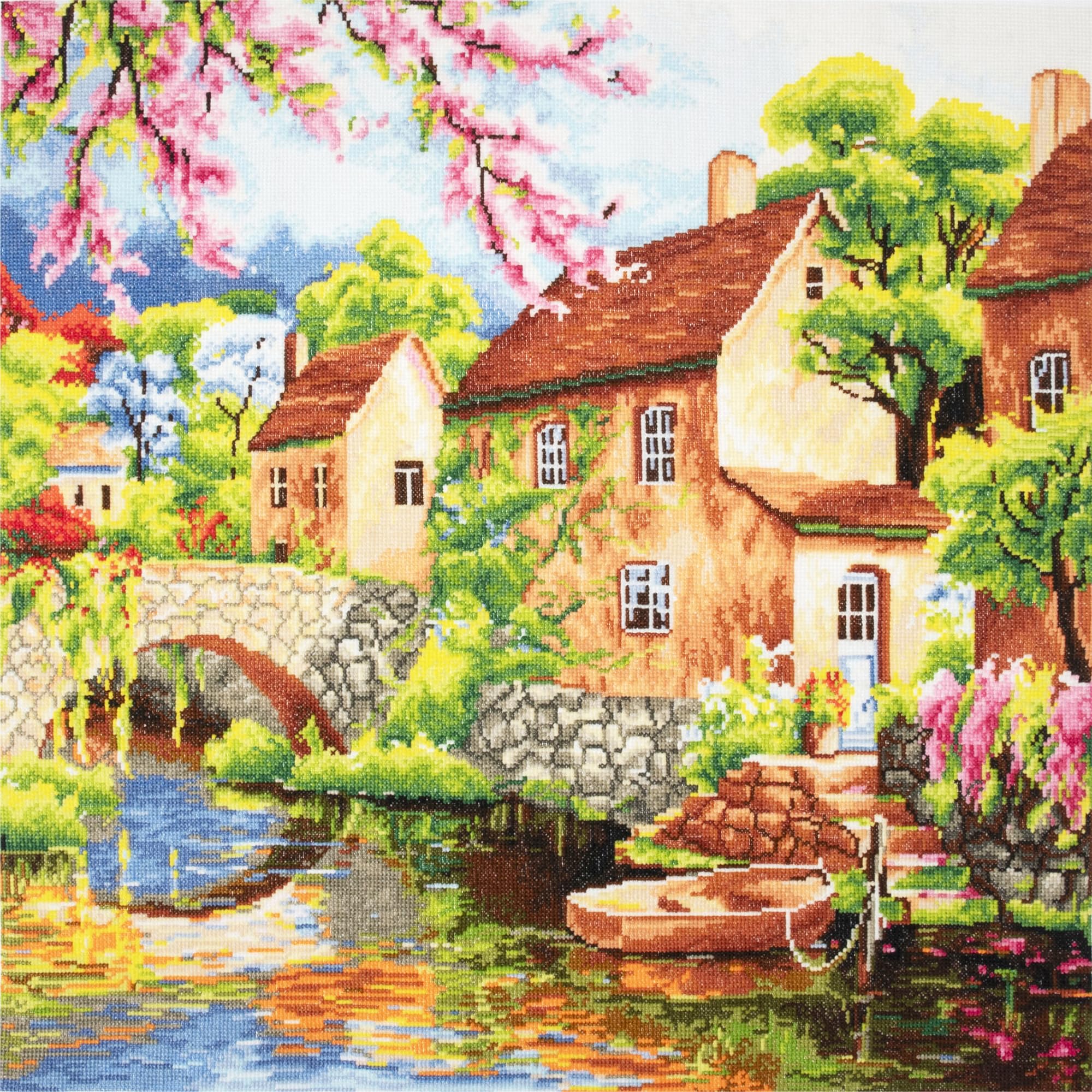 Trimits Large Cross Stitch Kits, Counted Embroidery Needlework for Adults Beginners Kids Christmas Gifts Wall Art - Image 3