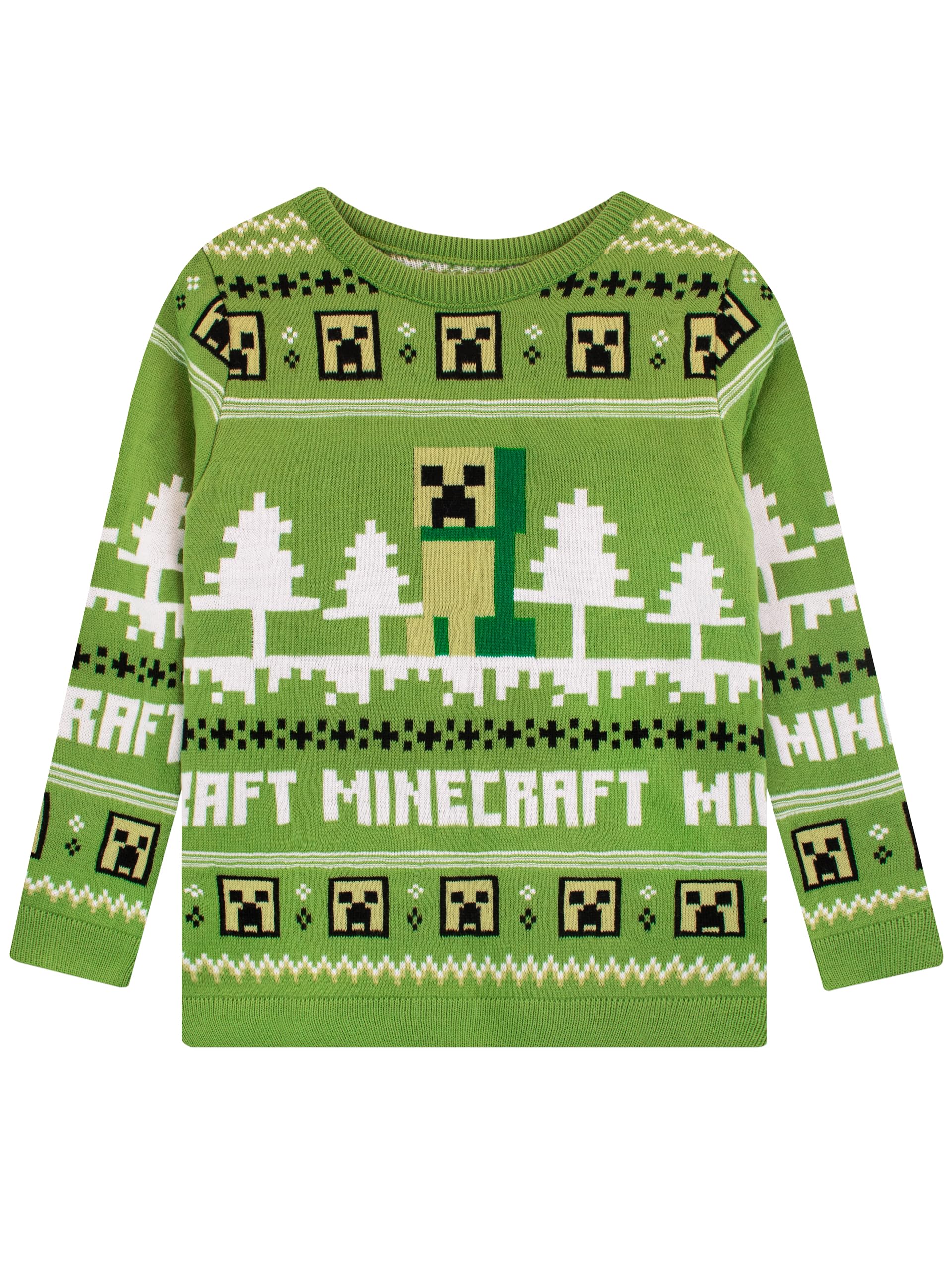 Minecraft Jersey de Navidad para niños