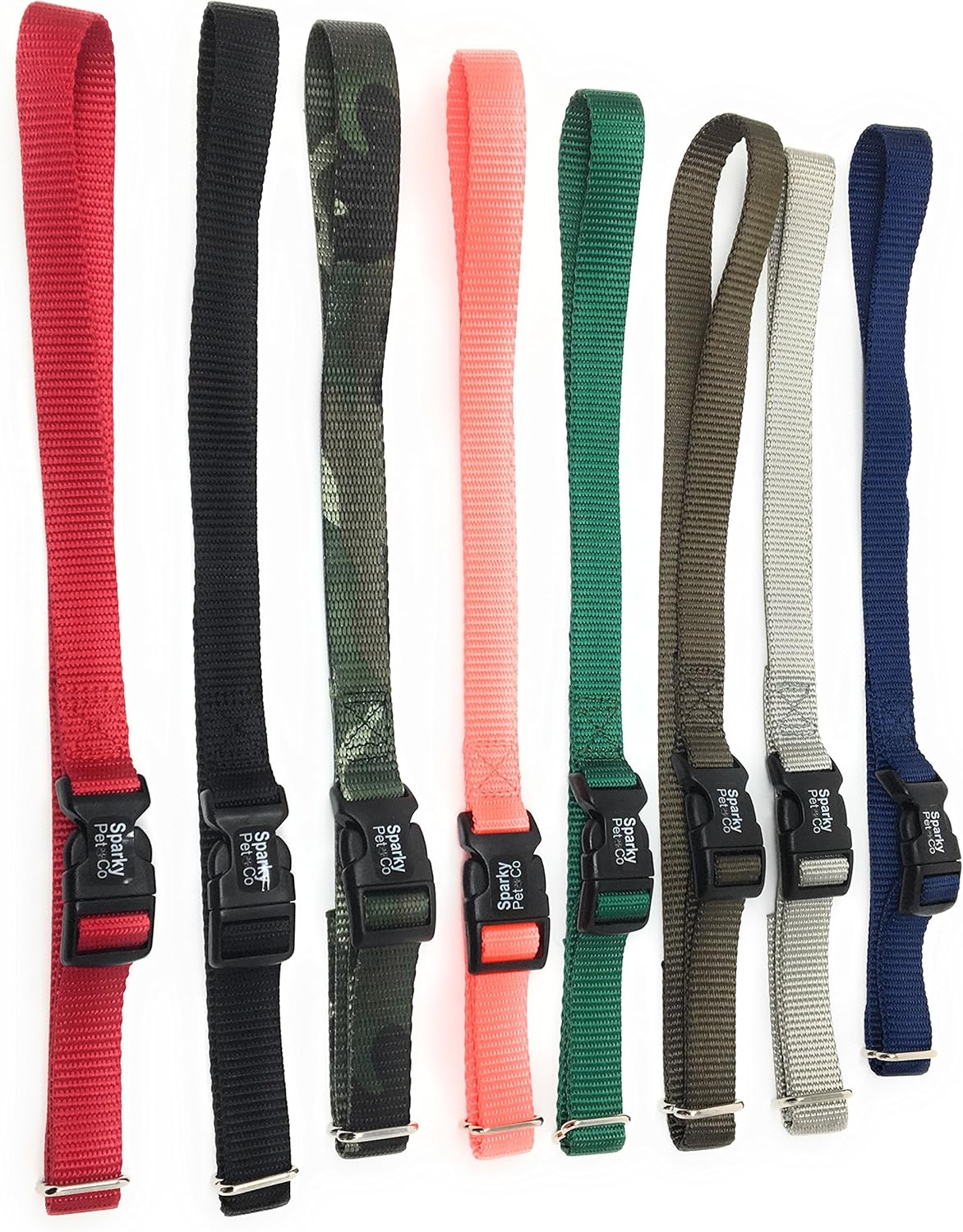 Sparky Pet Co 3/4" Solid Nylon Compatible with Replacement Bark Collars-PBC00-13974, PBC00-13935, PBC00-12789, PUSB-300 (Black) (Royal Blue)
