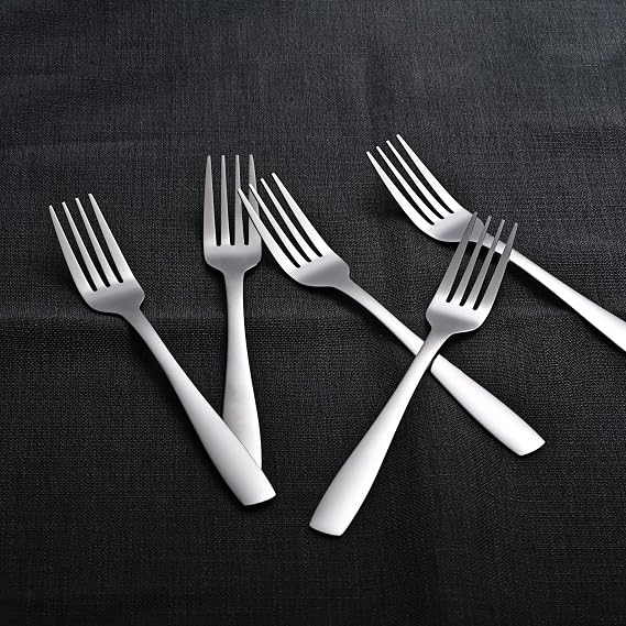 OTTO KONING Hannover - Tenedores de Mesa Acero Inoxidable Plata, 12 Uds