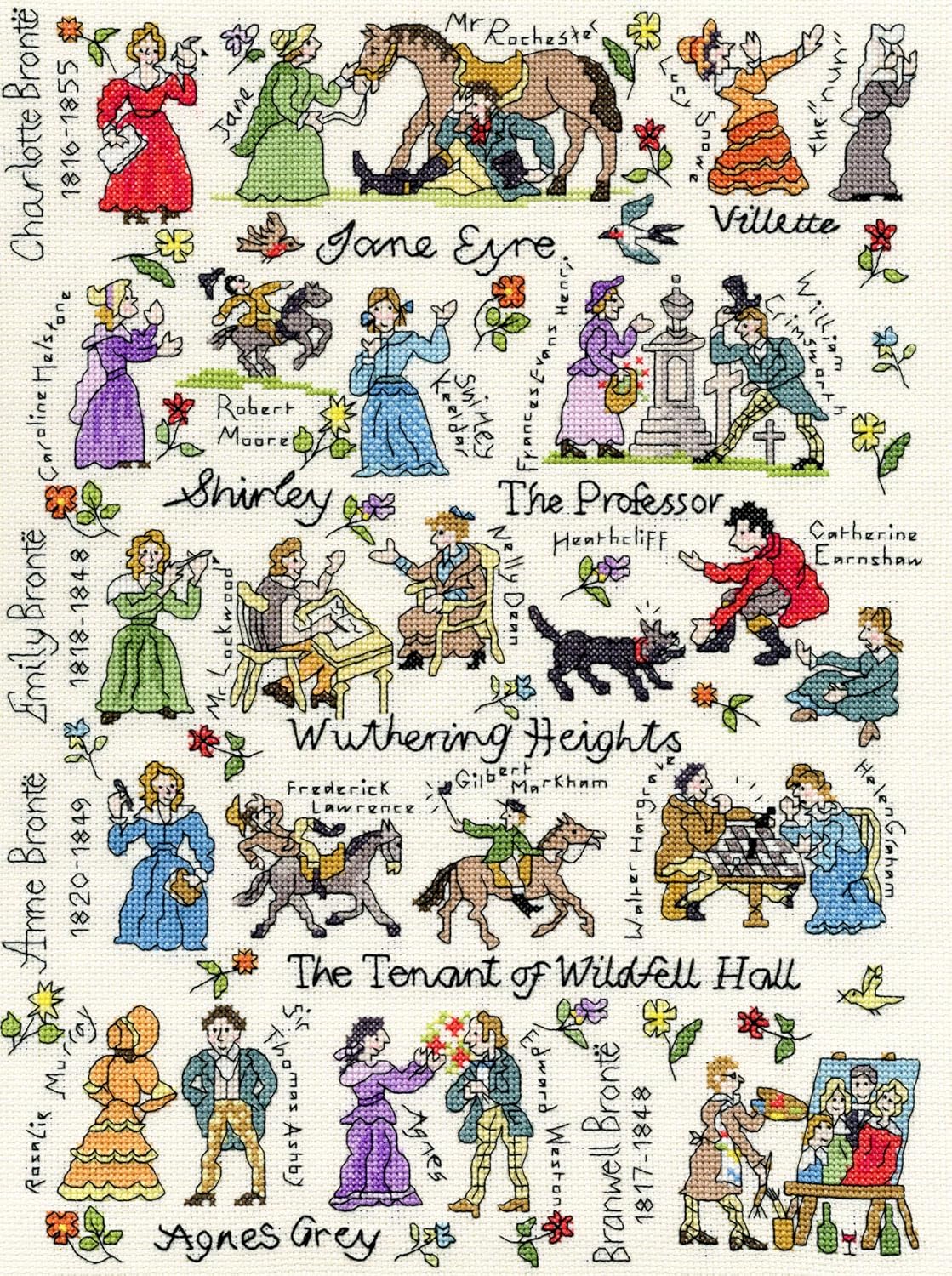 Bothy Threads Counted Cross Stitch Kit Brontes, 28x38cm, XPS8