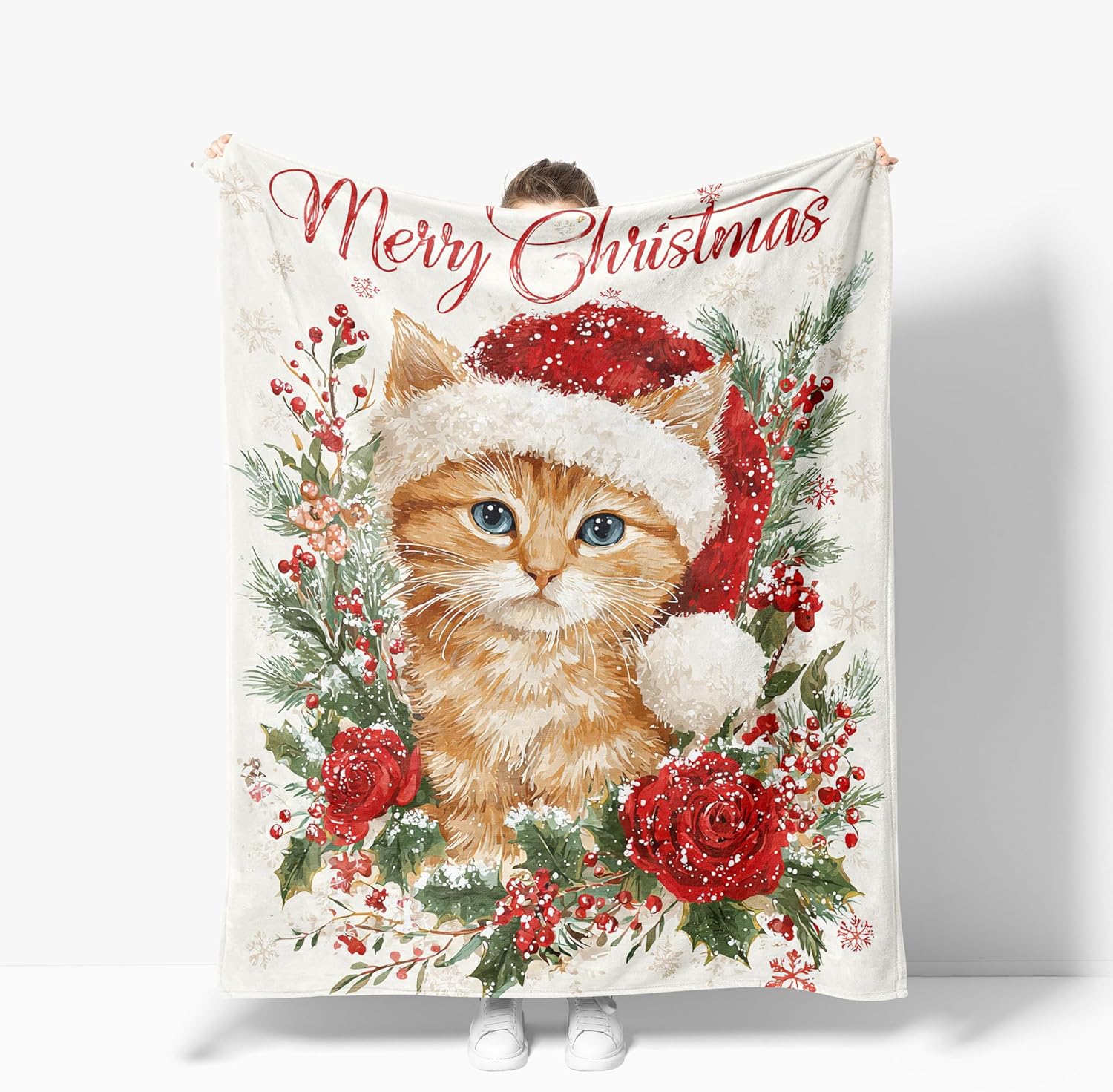 Fox Blanket Warm Plush Fox Flannel Throw Blanket Super Soft Fleece Cozy Fuzzy Foxes Stuffed Animal Blanket Gifts for Kids Teens Adults Room Decor 60"X80"