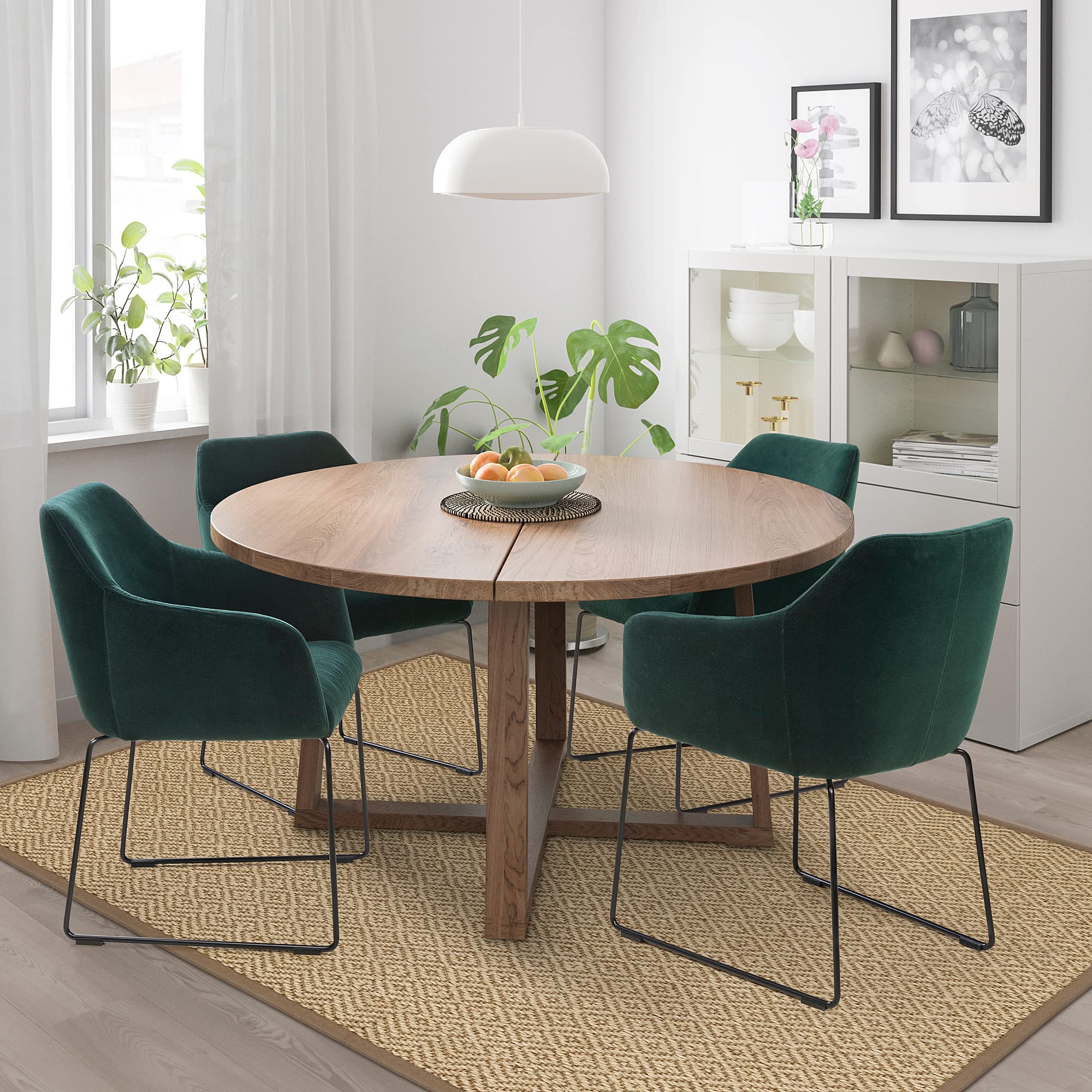 Amazon｜IKEA TOSSBERG チェア メタルブラック/ベルベットグリーン 