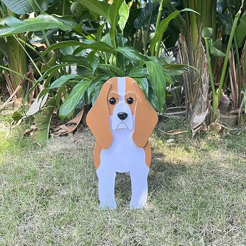 Maceta para perros, bonita maceta de animales para decoración de jardín al aire libre, regalos de Beagles, contenedor de almacenamiento para disponible en Yaxa Venezuela