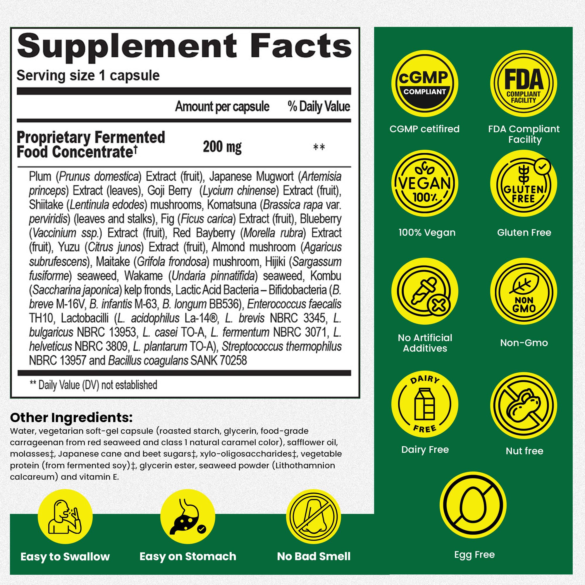 Dr Ohhira's 3-in-1 Probiotics, Prebiotics and Postbiotics to Support Digestive Health for Men & Women | Support Complete Gut Health with Pre, Pro and Post biotics Supplement | 30 Vegan Capsules — Amazon image 6
