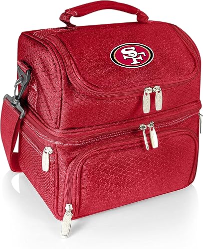 Vista 36 de PICNIC TIME NFL Pranzo - Lonchera unisex para adultos, lonchera aislada con juego de picnic, bolsa enfriadora para el almuerzo negro