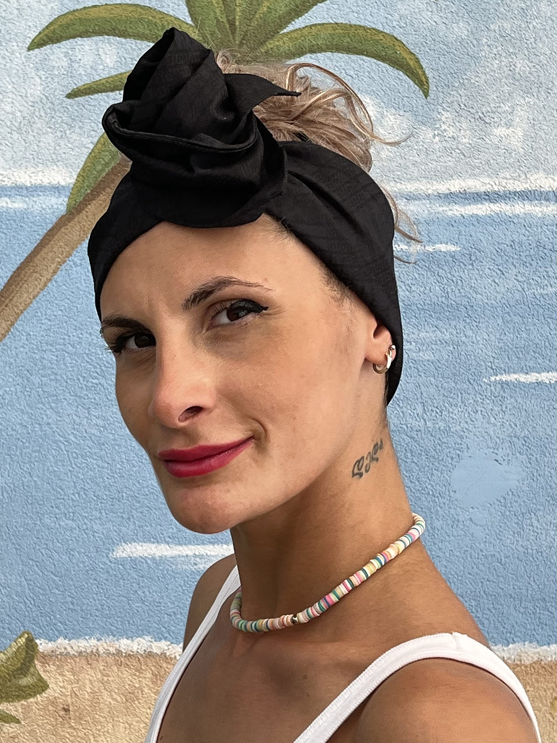 Fascia capelli BANDANASARTE con ferretto modellabile,100% cotone pregiato