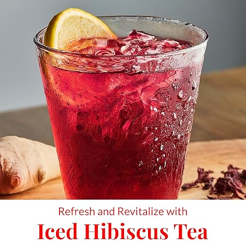 Miniatura 7 de Flores de hibisco secas de 2.6 onzas, flores secas de hibisco, flor de Jamaica, hoja suelta de hibisco para té, sin OMG, sin cafeína.