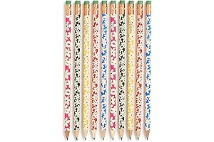 ban.do Write On Colorful Floral Pencil Set of 10, Pre-Sharpened #2 Graphite...