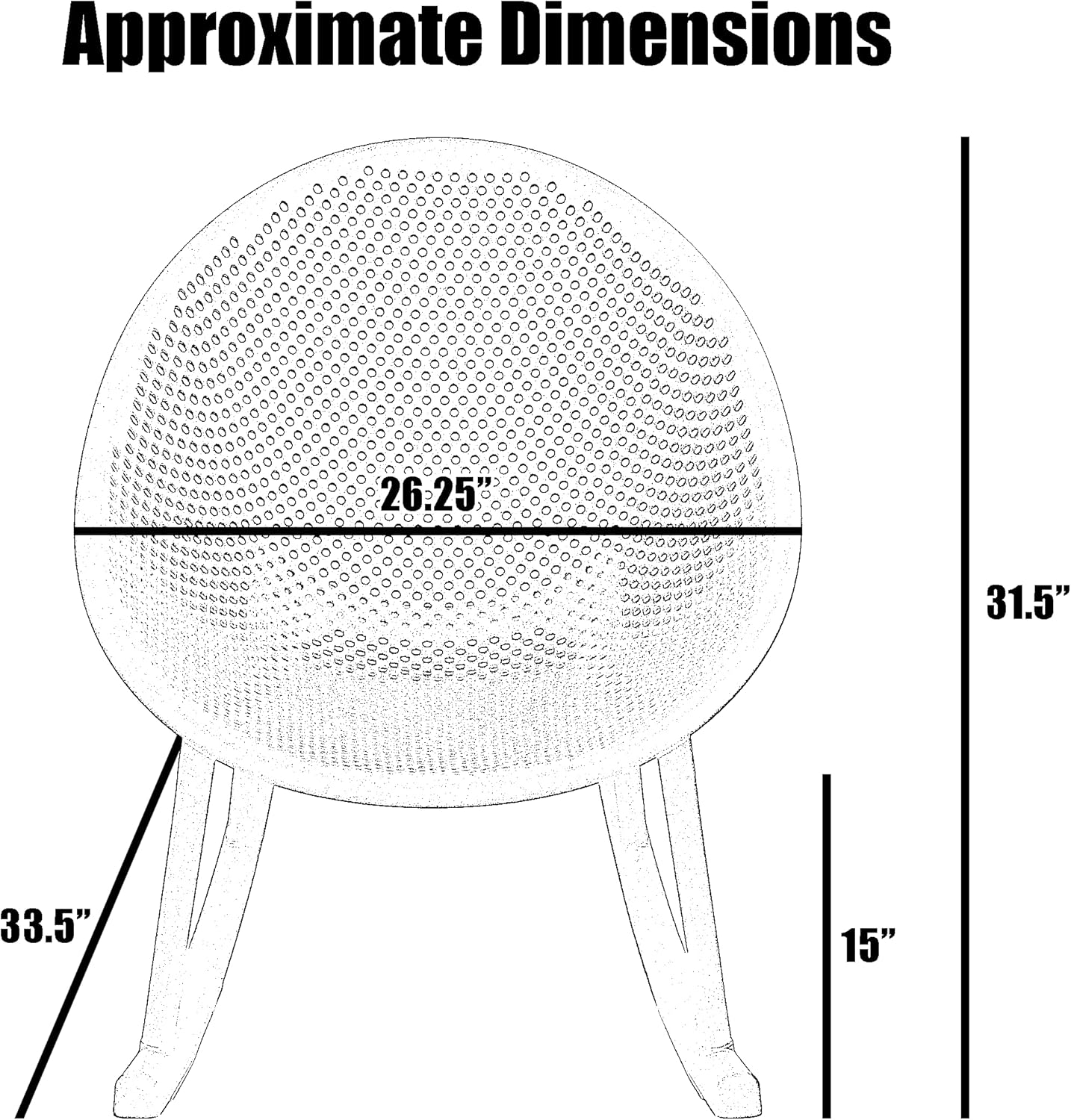 2xhome Patio Rocking Chair | Oval Egg Shaped Lounge Rocker | All Weather Plastic | Modern Accent Side Chair for Indoor or Outdoor Use, Beige, Single, Set of 1