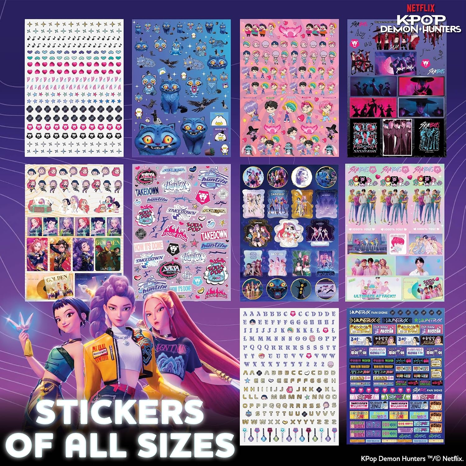 Horizon Group USA Sticker Book, Kpop Demon Hunters, 1500+ Stickers image 4