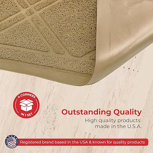 Miniatura 80 de SlipToGrip- Tapete universal de entrada, antideslizante, duradero y lavable- Tapete de bienvenida p/interior/exterior/entrada, malla Duraloop, Verde