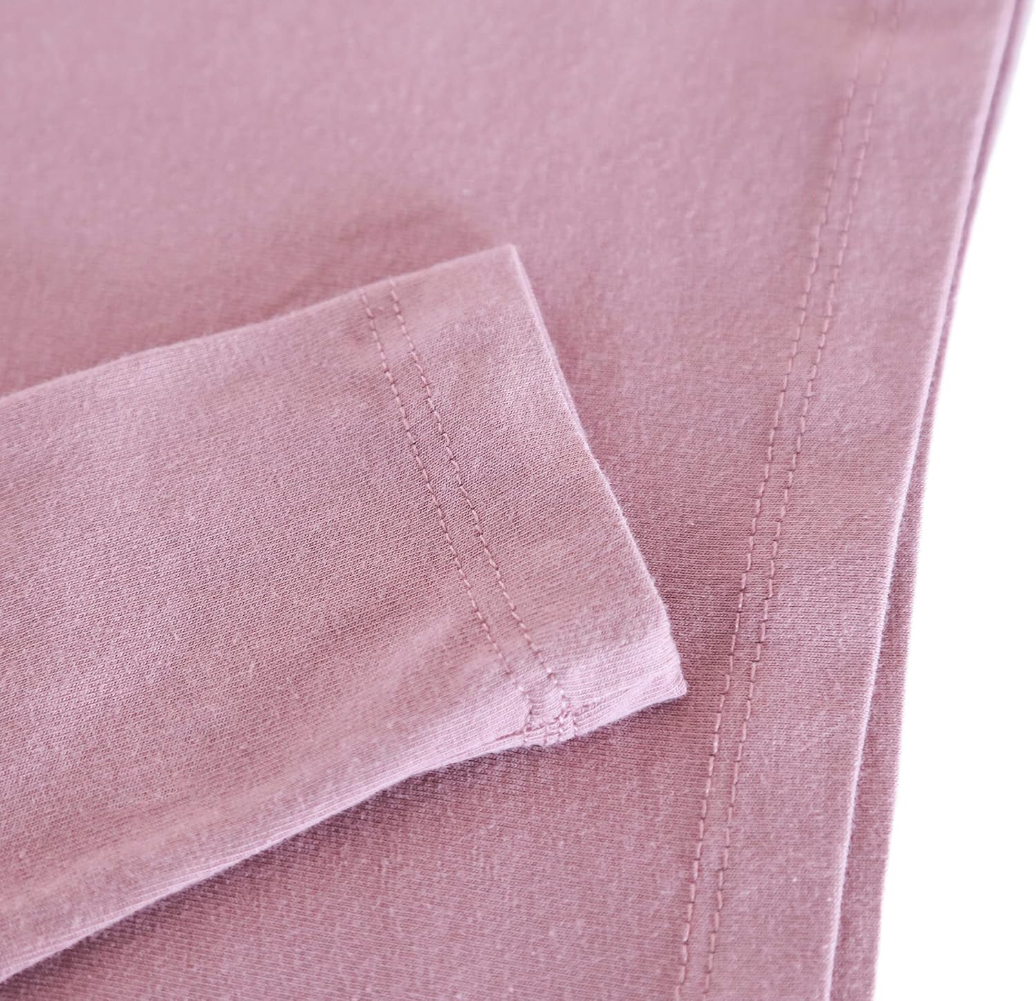 Lilax Girls' Basic Long Sleeve Round Neck Cotton T-Shirt 8 Dusty Rose - Image 7